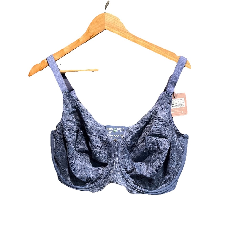 Panache Steel Blue Radiance Women's Full Cup Bra Size 38H